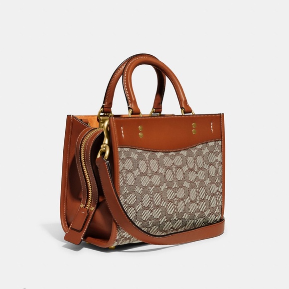 💋 Coach X Tom Wesselmann Rogue 25 In Signature Textile Jacquard - Picture 2 of 7